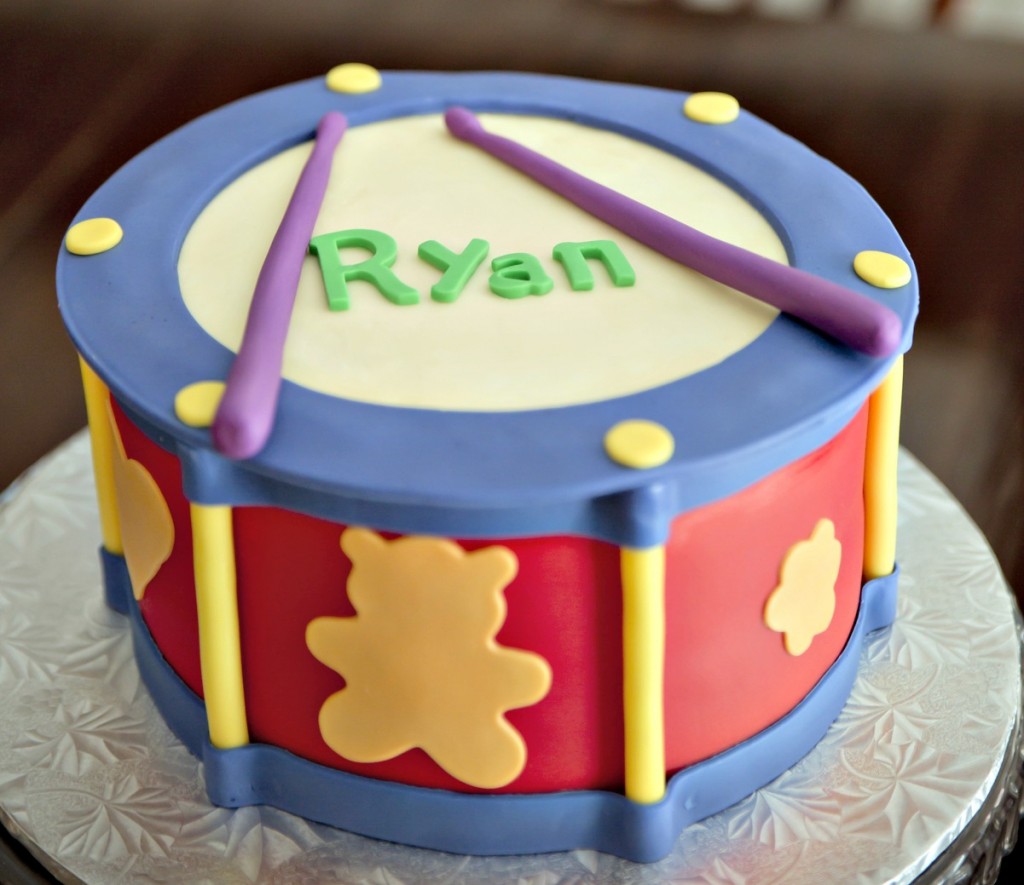 Drum birthday cake