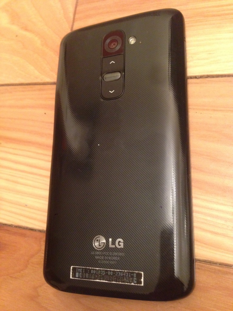 LG G2 back design