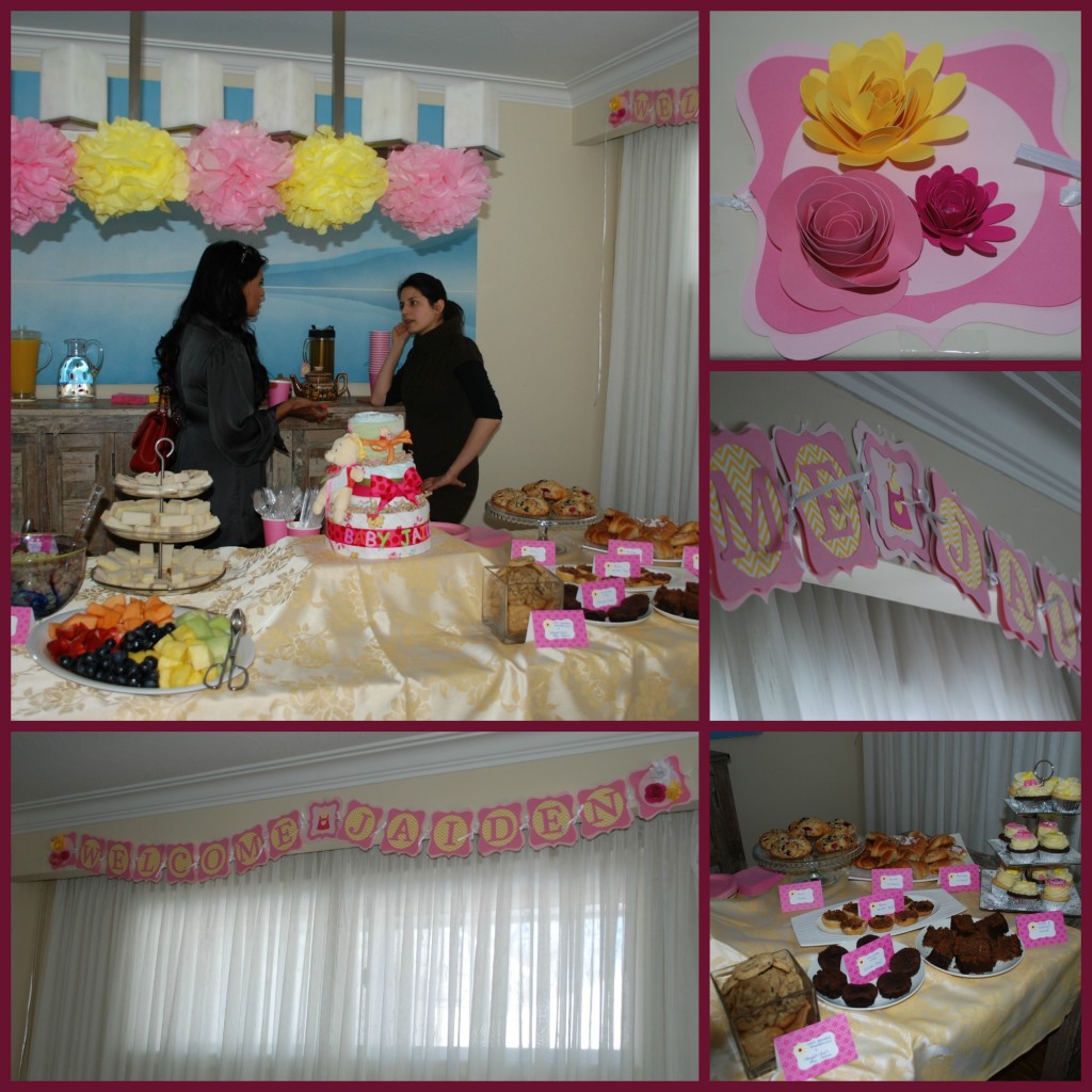 high tea themed baby shower decorations