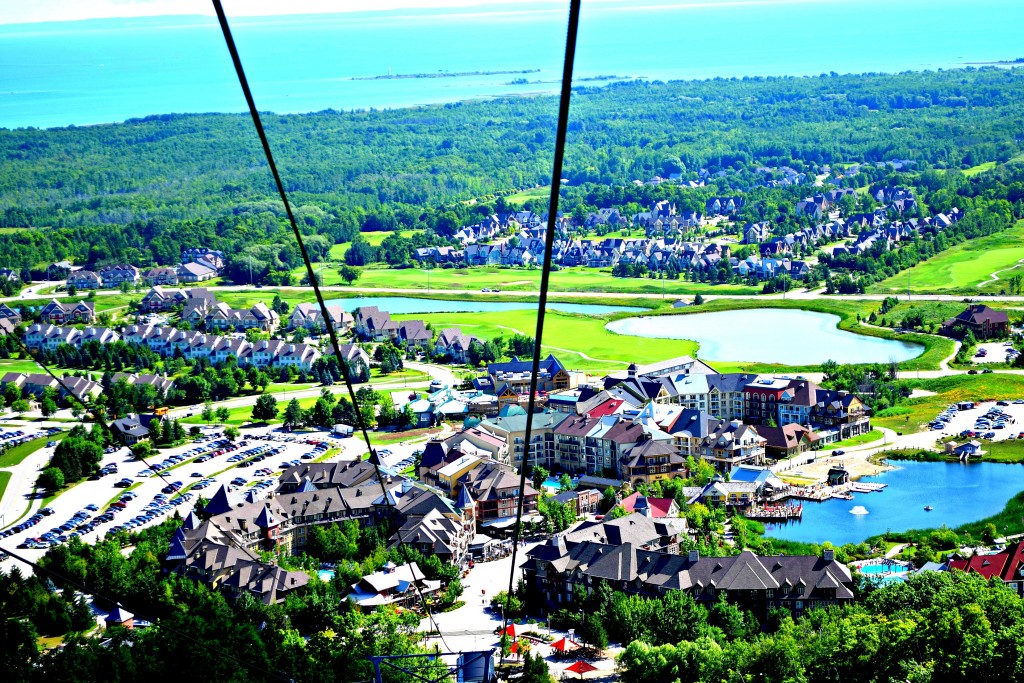 Blue Mountain aerial view