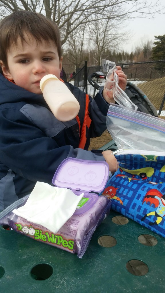 Boogie Wipes are perfect when you're on the go. Our recent zoo visit! 