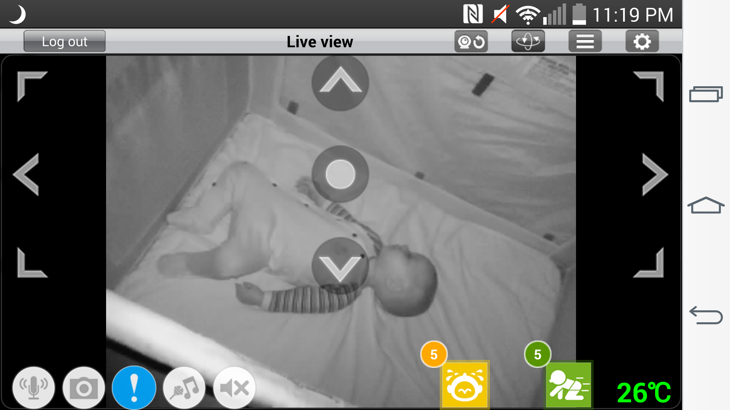 d link baby monitor night view