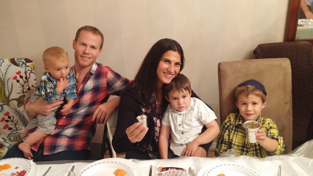 My family at Rosh Hashana dinner