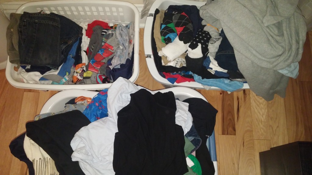 clean laundry baskets 