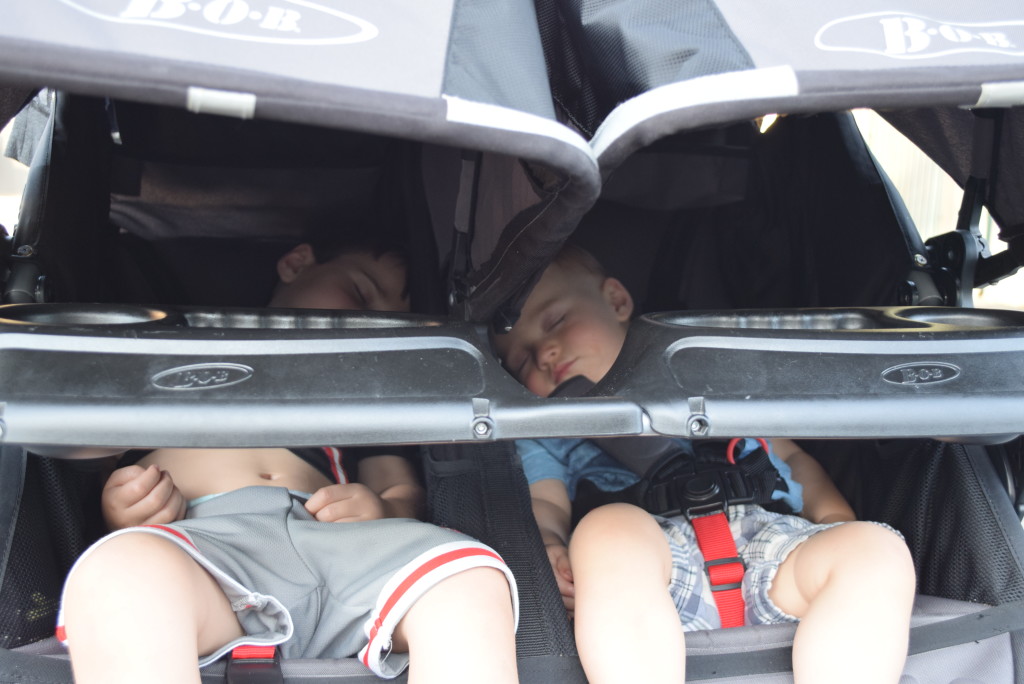 boys napping at Disney World