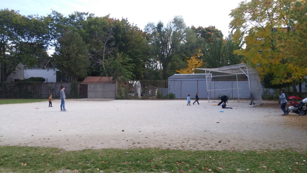 After school baseball game with friends