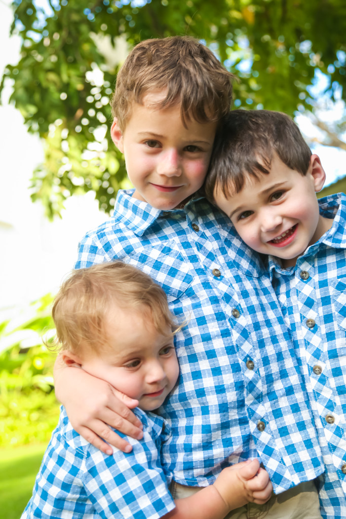 three boys in hawaii