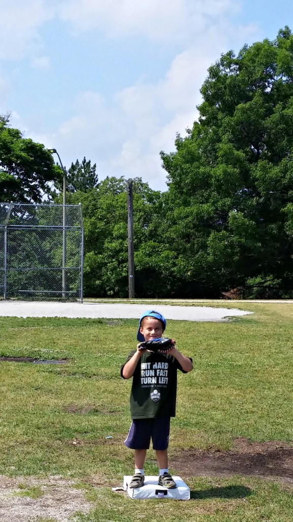 Kyle Catching Baseball