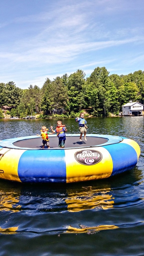 cottage water trampoline