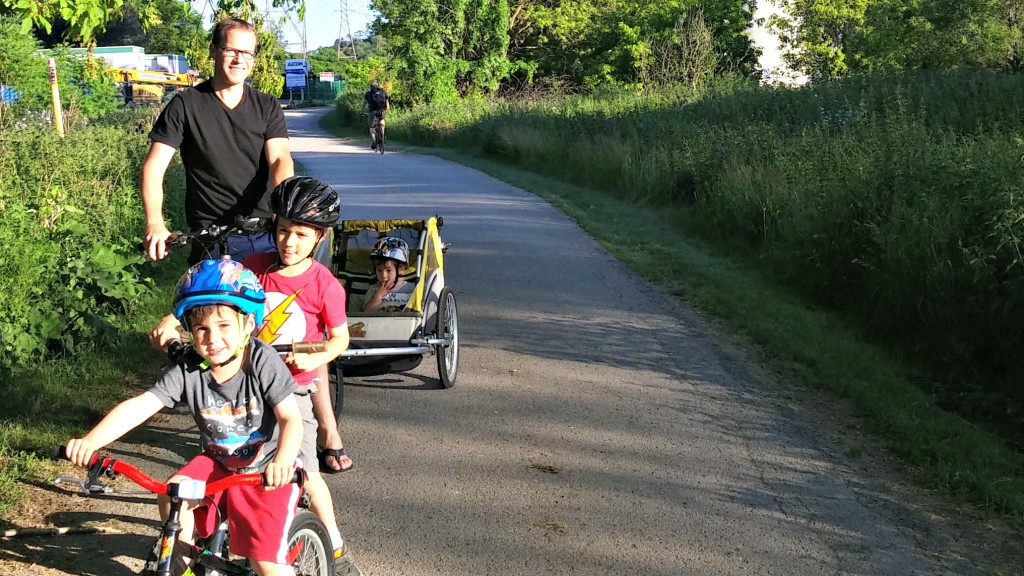 John and the boys bike ride