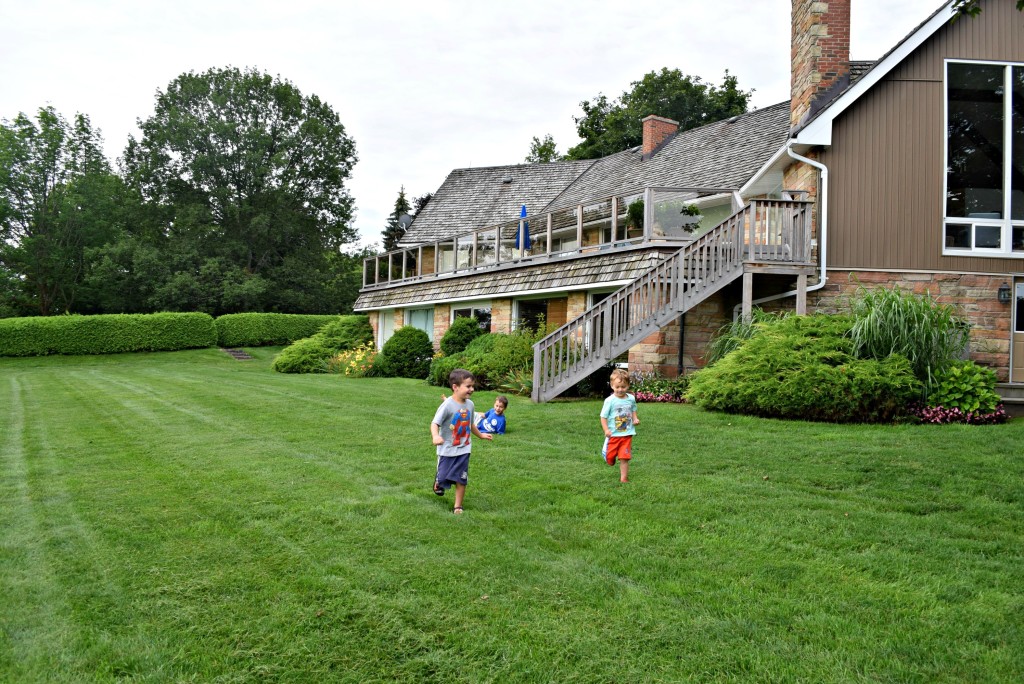 boys at farm