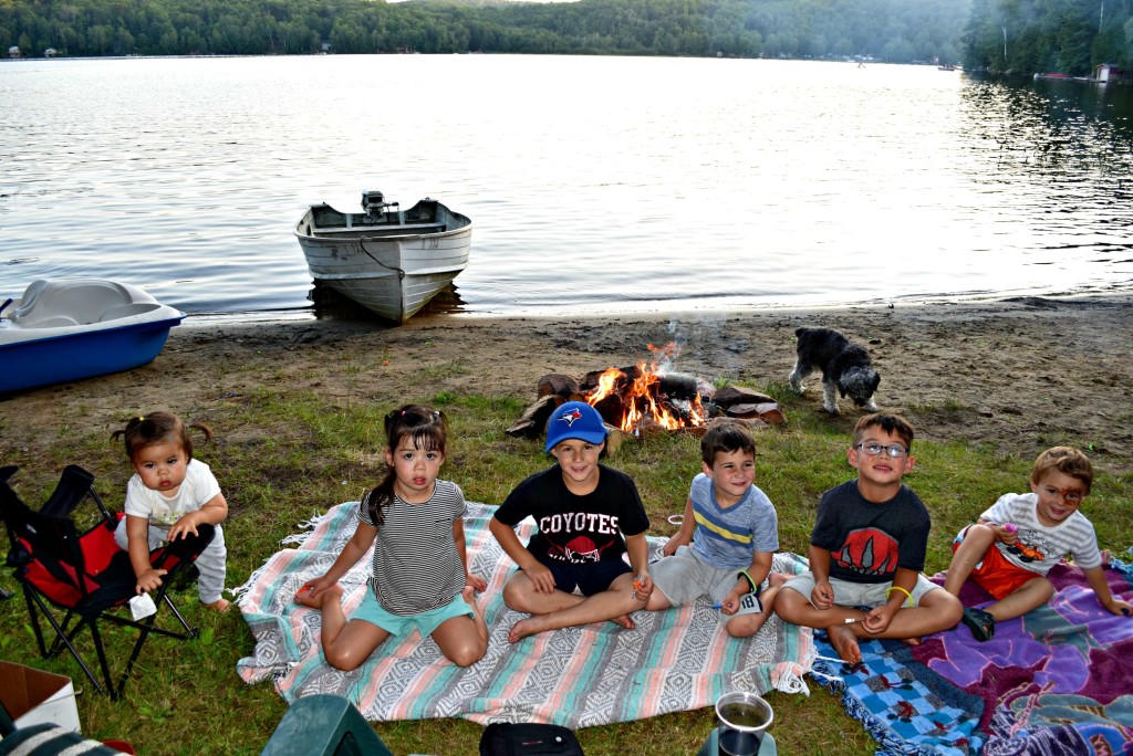 cottage campfire kids