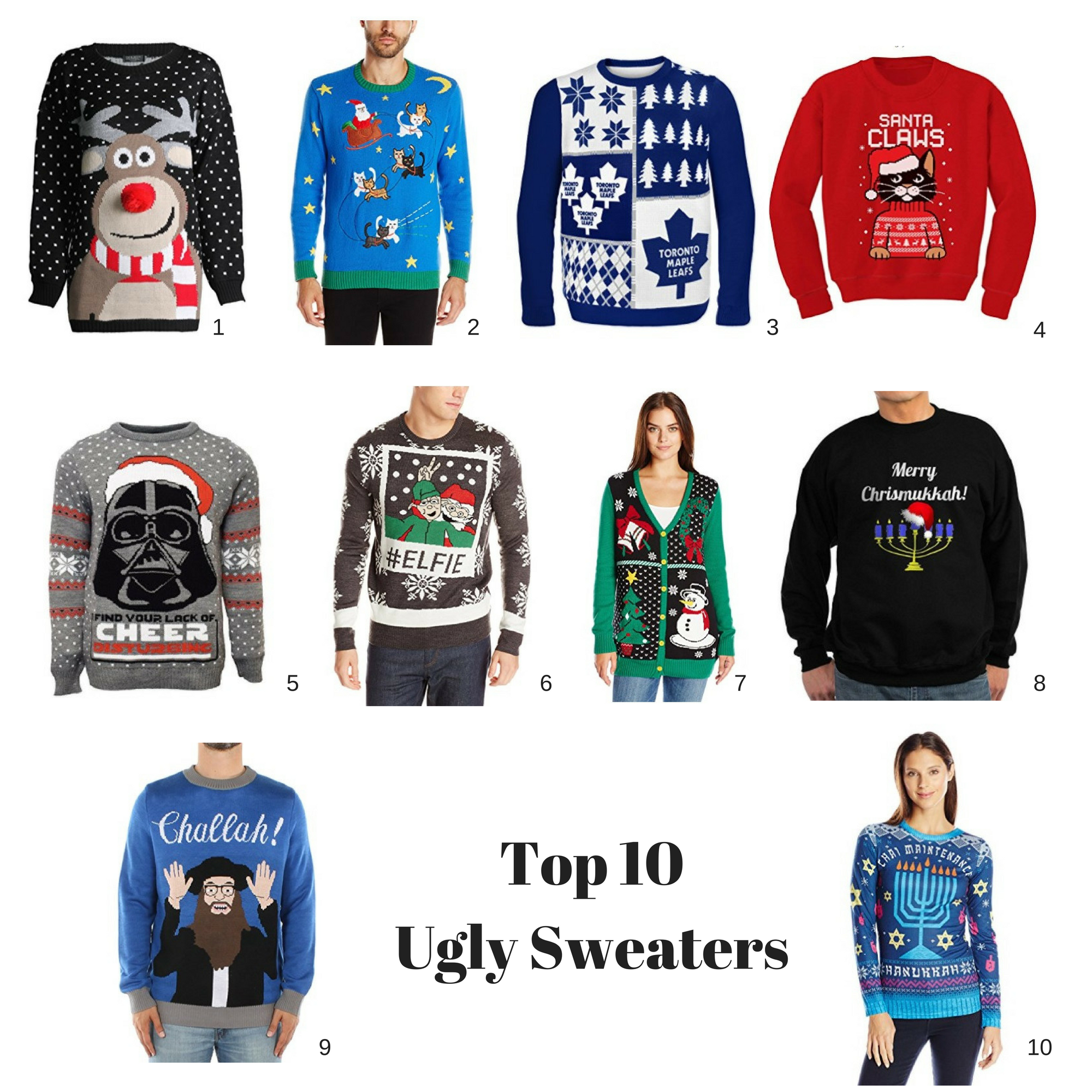 The best of this season's ugly sweaters! Mayahood